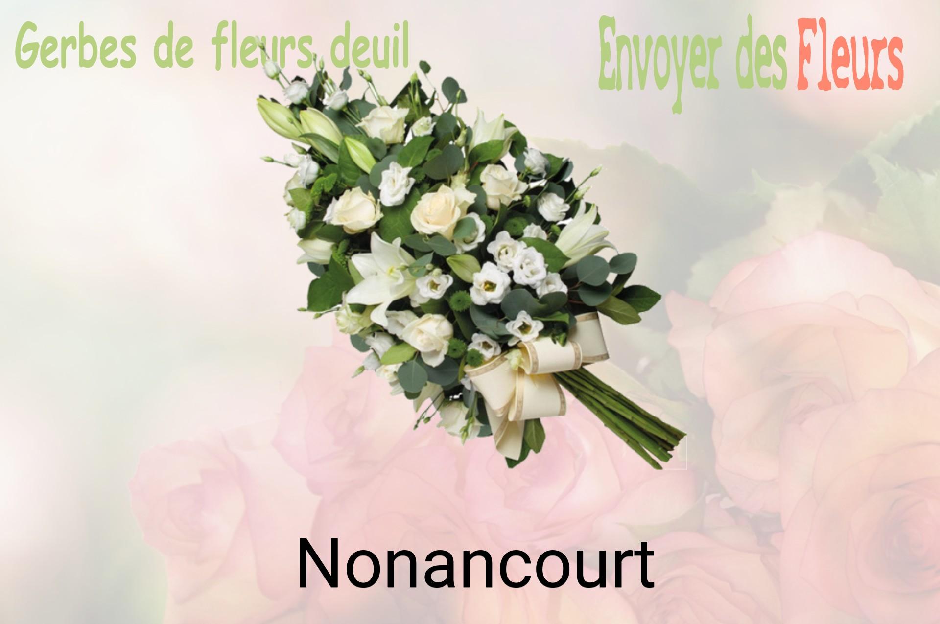 Gerbe de fleurs de deuil livrée à Nonancourt